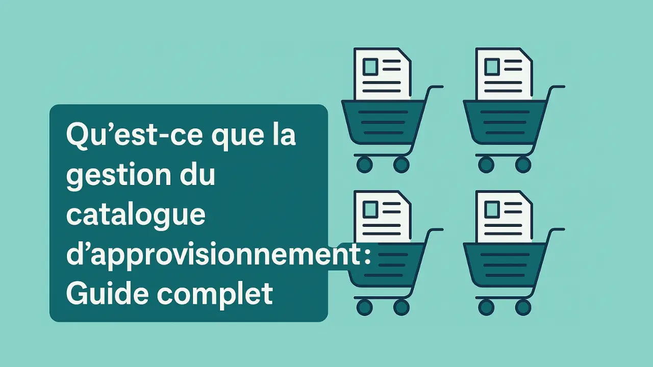 gestion du catalogue d'approvisionnement