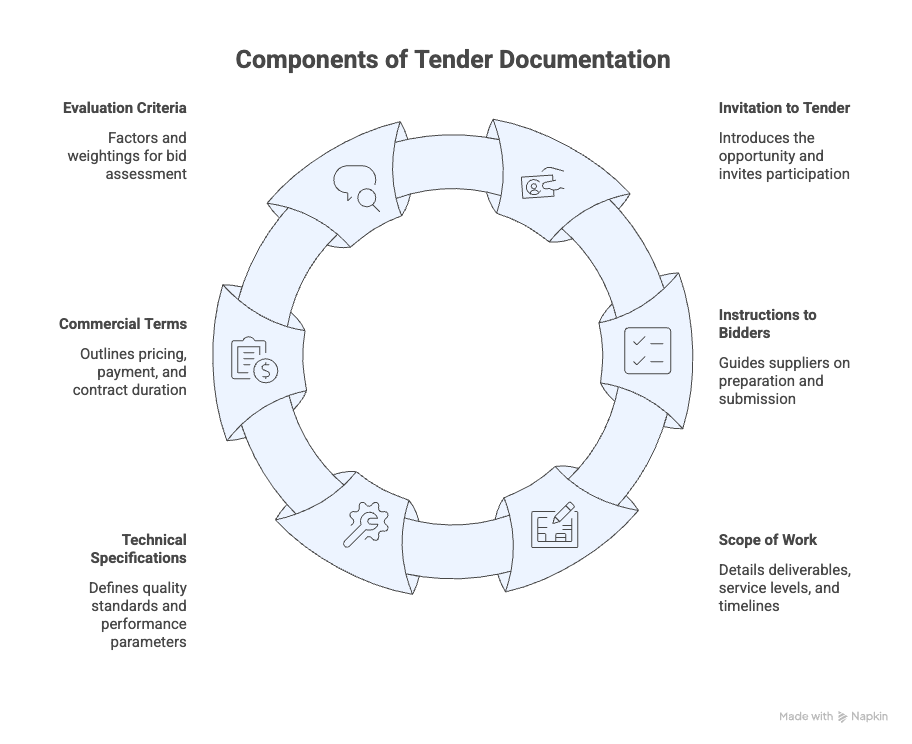 components of tender documentation