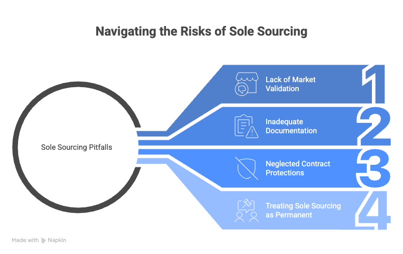 risks of sole sourcing