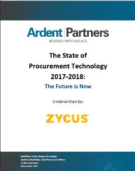 Ardent Report - The State of Procurement Technology in 2018: The Future is Now