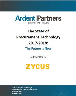 Ardent Report - The State of Procurement Technology in 2018: The Future is Now Ardent Report - The State of Procurement Technology in 2018: The Future is Now