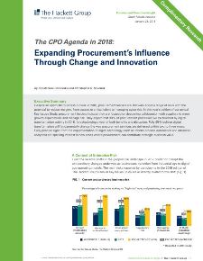 The CPO Agenda: Expanding Procurement's Influence Through Change and Innovation
