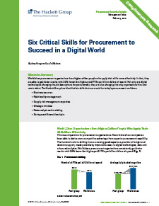 Six Critical Skills for Procurement to Succeed in a Digital World