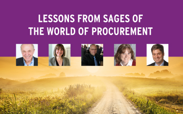 Lessons from Sages of the world of Procurement Lessons from Sages of the world of Procurement