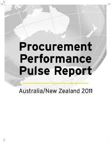 Procurement Performance Pulse Report - Australia/New Zealand 2011 Procurement Performance Pulse Report - Australia/New Zealand 2011