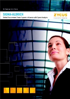 Sigma Aldrich: Global Procurement Team Expands Influence with Spend Analysis Sigma Aldrich: Global Procurement Team Expands Influence with Spend Analysis