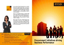 Procurement Initiatives driving Business Performance Procurement Initiatives driving Business Performance