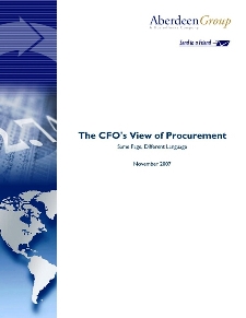 The CFO’s view of Procurement: Same Page, Different Language - Benchmark Report The CFO’s view of Procurement: Same Page, Different Language - Benchmark Report