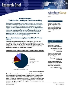 Spend Analysis: Visibility for Intelligent decision-making - Benchmark Report Spend Analysis: Visibility for Intelligent decision-making - Benchmark Report