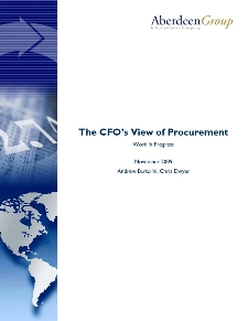 The CFO’s view of Procurement: Work in Progress - Benchmark Report The CFO’s view of Procurement: Work in Progress - Benchmark Report