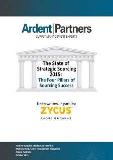 What are the 4 Pillars of Strategic Sourcing?
