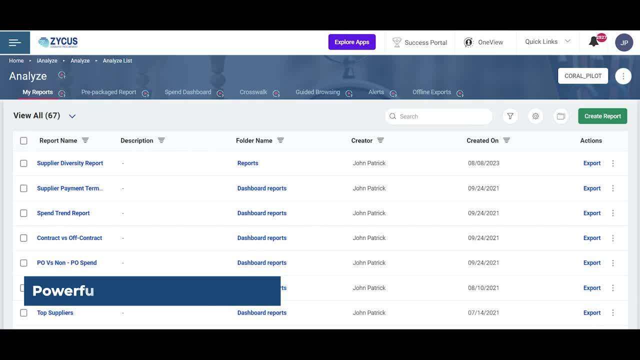 Zycus Spend Analysis & Savings Management Automation