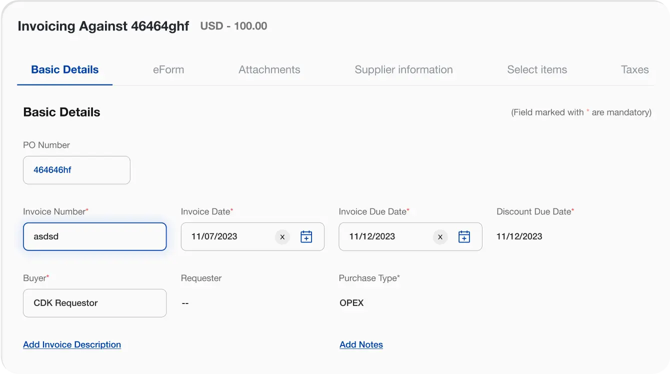 AI Powered e-Invoicing Software for Procurement