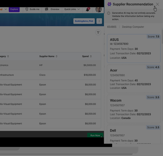 Supplier Recommendation (Supplier Rec Pro)