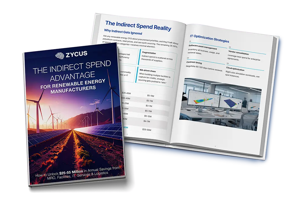 The Indirect Spend Advantage for Renewable Energy Manufacturers