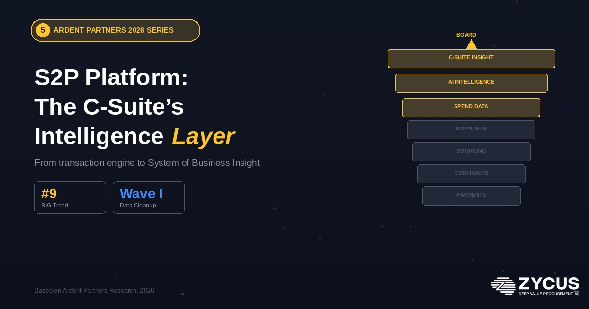 Ardent Partners S2P platform intelligence layer