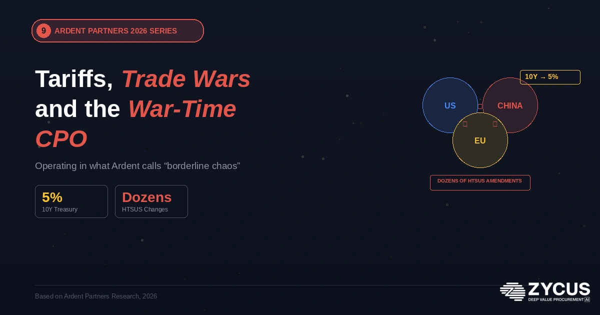 Ardent Partners tariff procurement