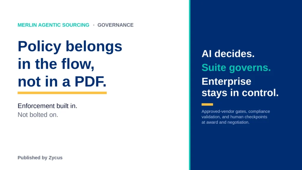 Policy Enforcement in Agentic Sourcing: How to Keep Autonomous Agents Compliant