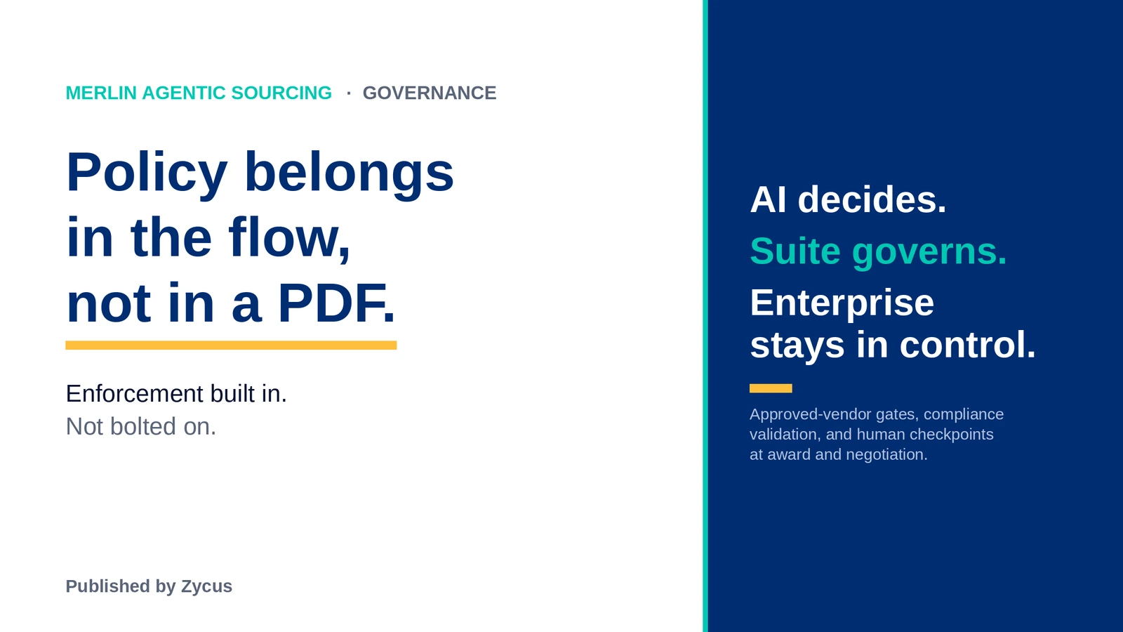 Policy Enforcement in Agentic Sourcing: How to Keep Autonomous Agents Compliant